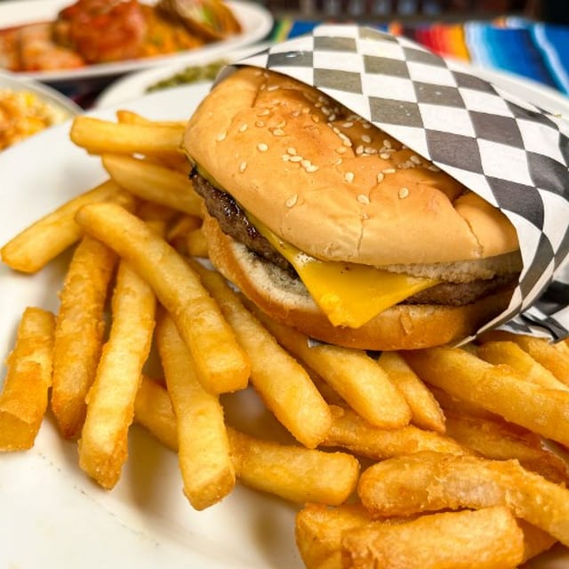 #15 Hamburger with Fries.