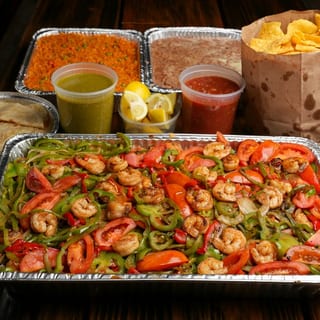 Full Tray Shrimp Fajita with Tortilla